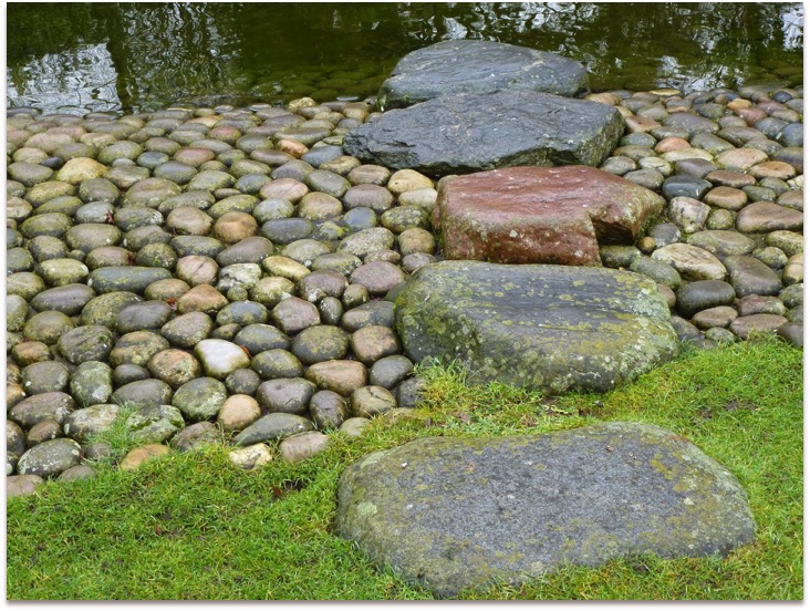 Stepping Stones Kyoto garden, Holland Park London, UK